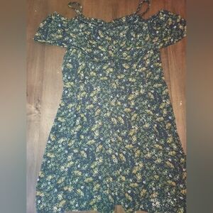 Mossimo Floral Off-Shoulder Dress Size Large